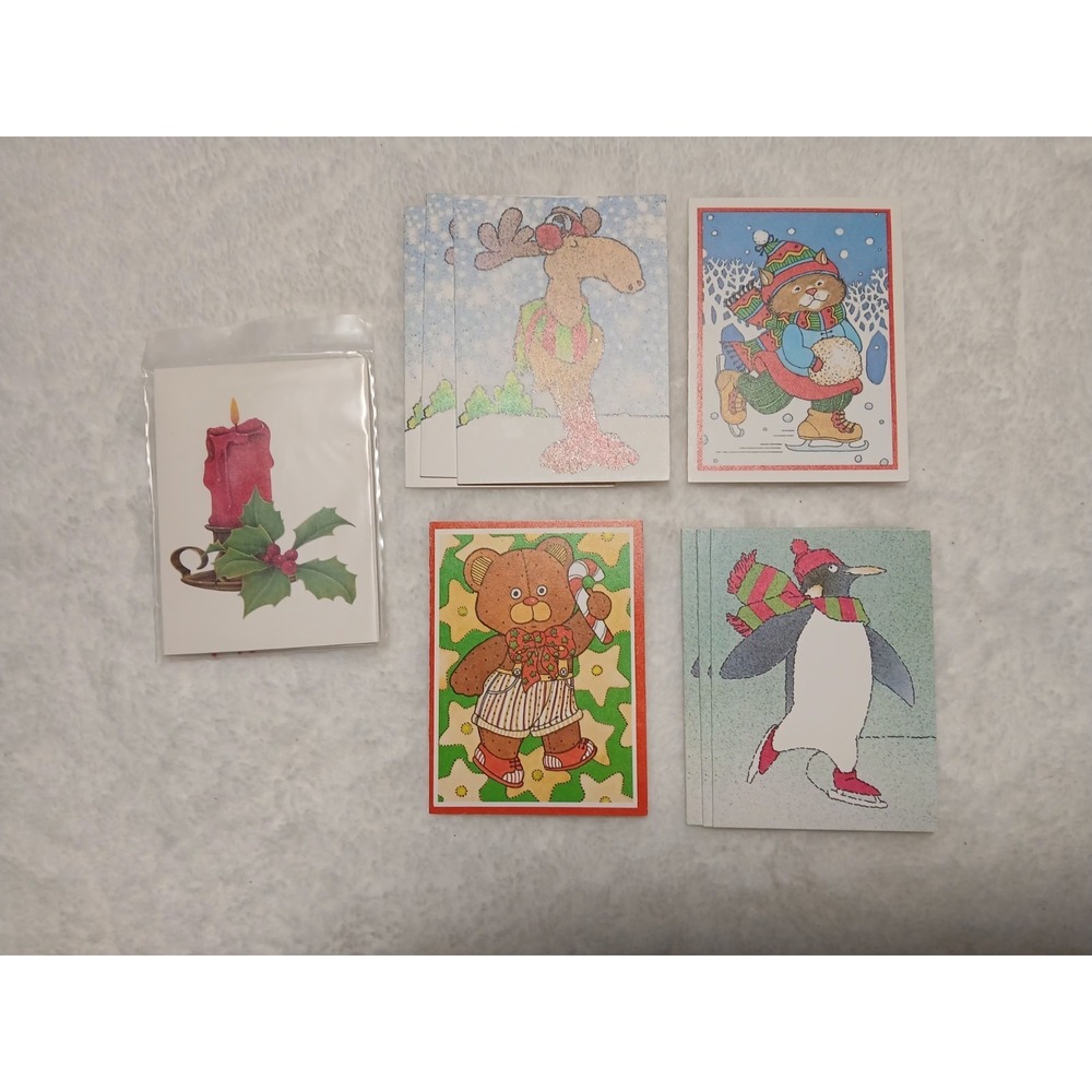 1980's Christmas Gift Tags World Greetings Lot Unused Mixed Lot 12